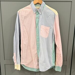J. Crew Pastel Striped Button Down Shirt